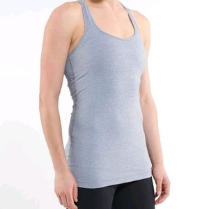 lululemon Cool Racerback Heathered Blurred Grey